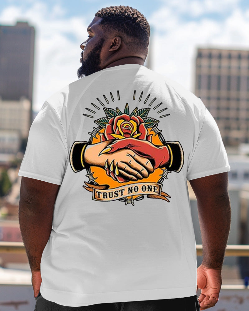 Big & Tall Graphic Streetwear T-Shirt for big men view 2