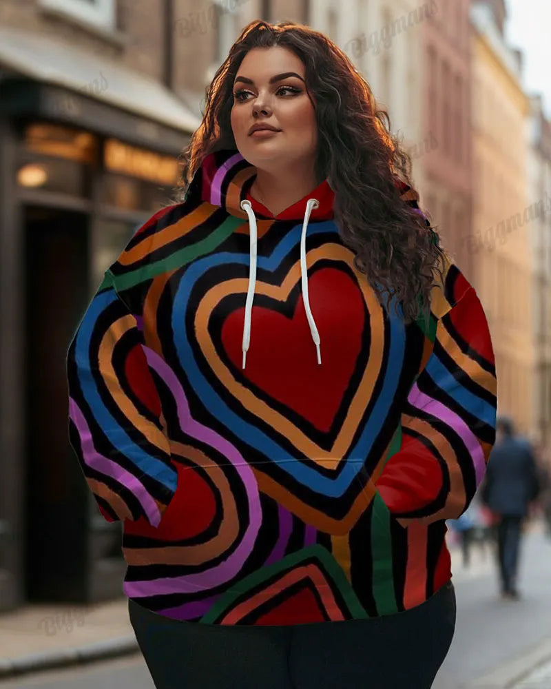 Big & Tall Colorblock Graphic Hoodie for big men