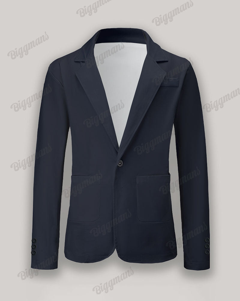 Big & Tall Solid Color Two-piece Set for big men view 5