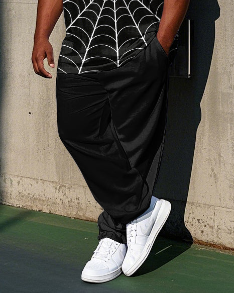 Big & Tall Graffiti T-Shirt Pants Set for big men view 3