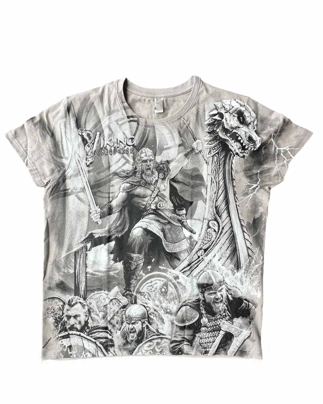 Big & Tall Gray Graphic T-Shirt for big men view 3