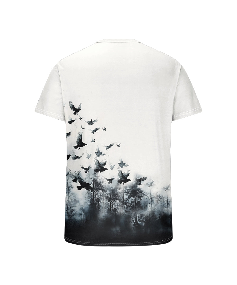 Big & Tall Gradient Graphic T-Shirt for big men view 5