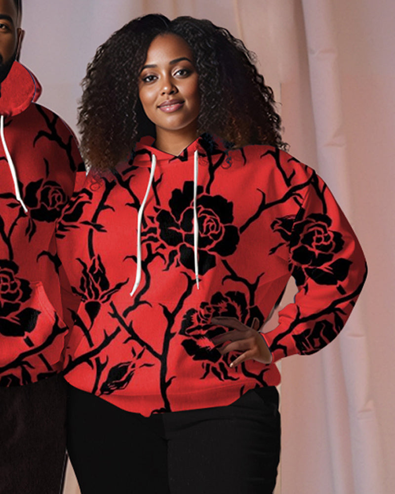 Big & Tall Graphic Hoodie Sweatpants Set for big men view 5