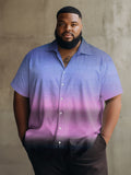 Big & Tall Gradient Shirt Pants Set for big men