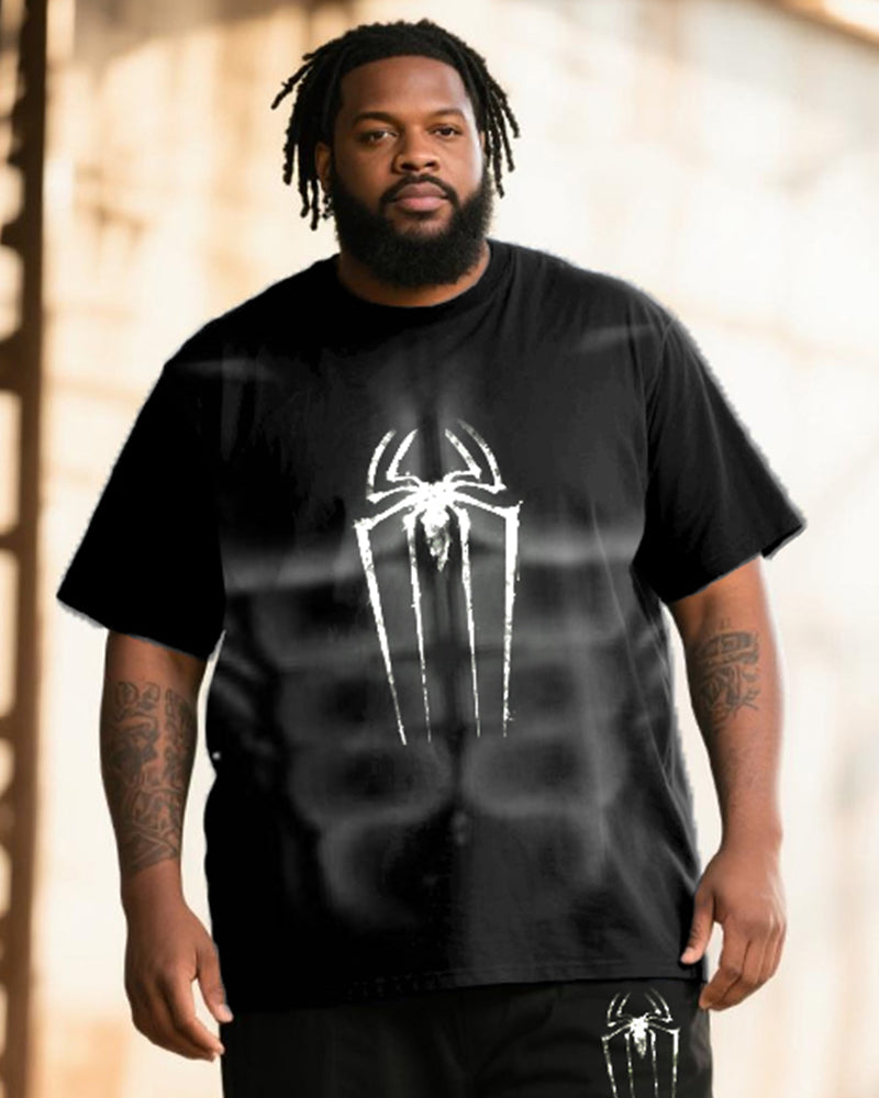 Big & Tall Graphic T-Shirt Pants Set for big men view 2