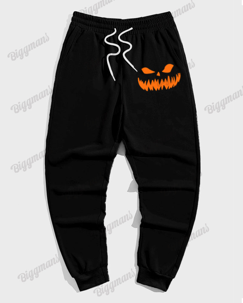 Big & Tall Graphic Graffiti Hoodie Sweatpants Set for big men view 3