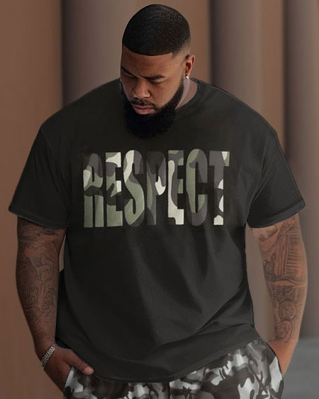 Big & Tall Graphic Two-piece Set for big men view 2