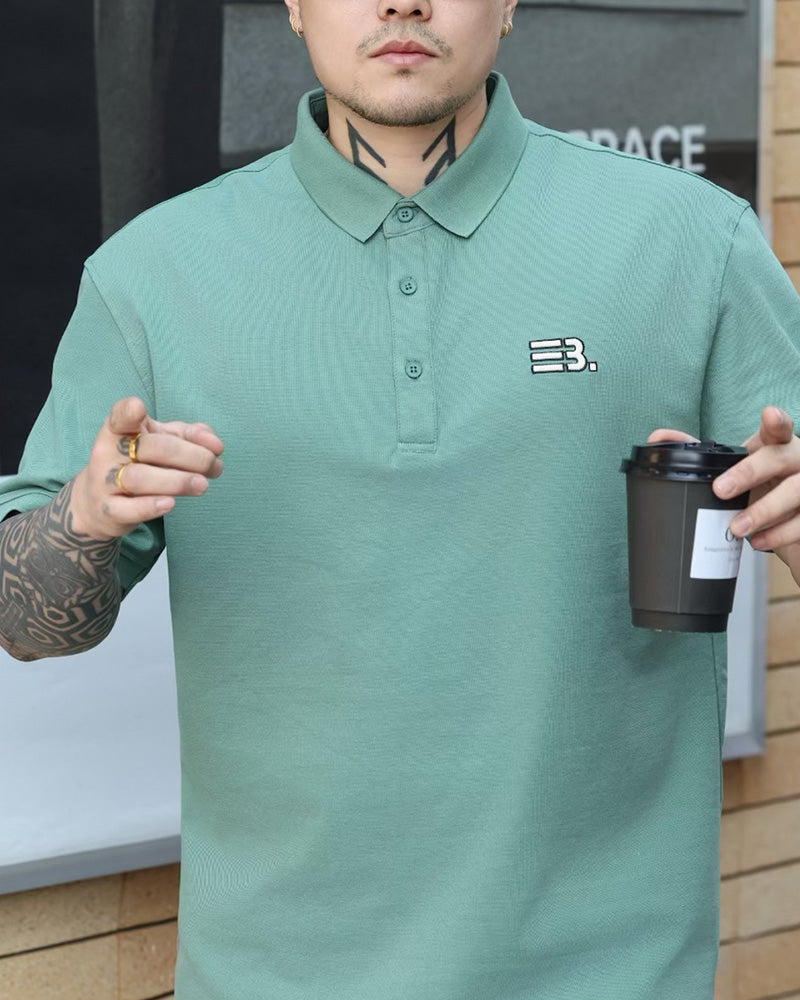 Big & Tall Business Casual Streetwear Polo Shirt for big men view 6