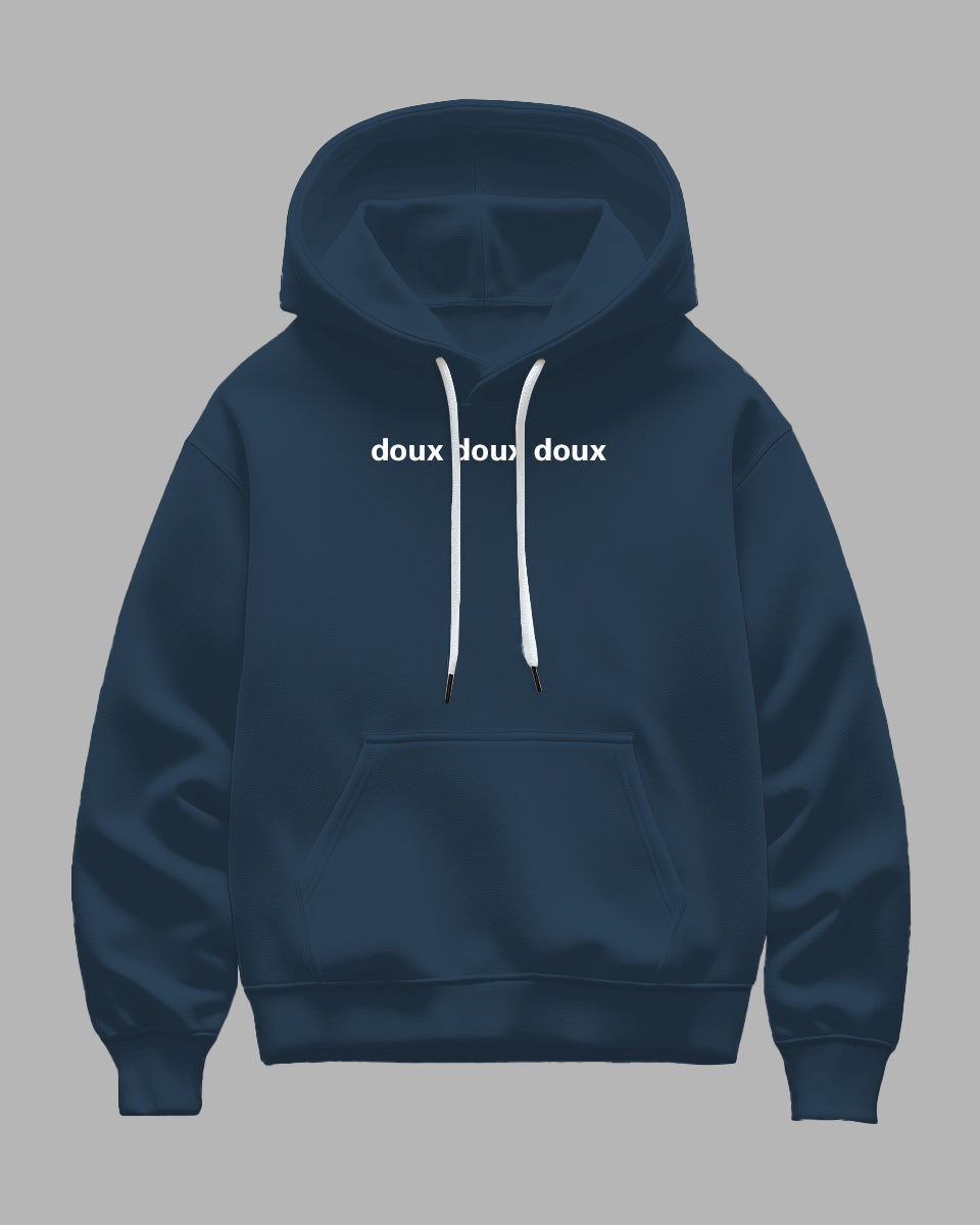 Big & Tall Blue Navy Graphic Hoodie for big men