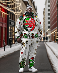 Big & Tall Skull Hoodie Sweatpants Set for big men view 1
