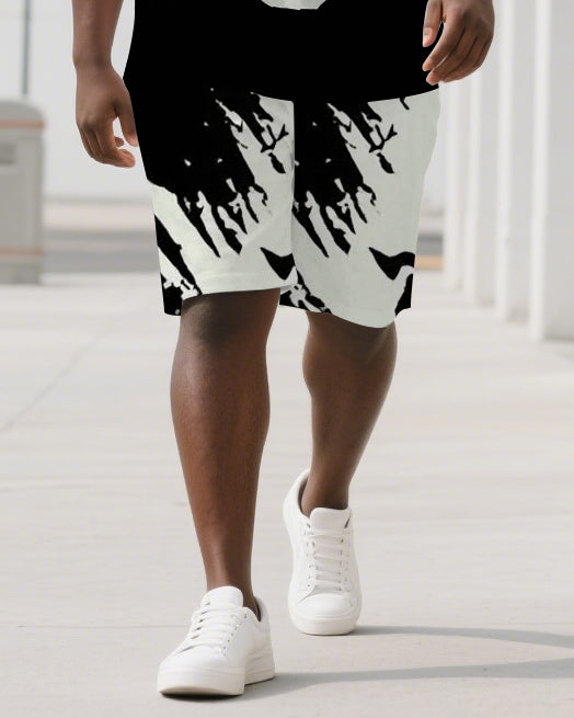 Big & Tall Skull Two-piece Set for big men view 3