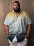 Big & Tall Gradient Shirt Pants Set for big men