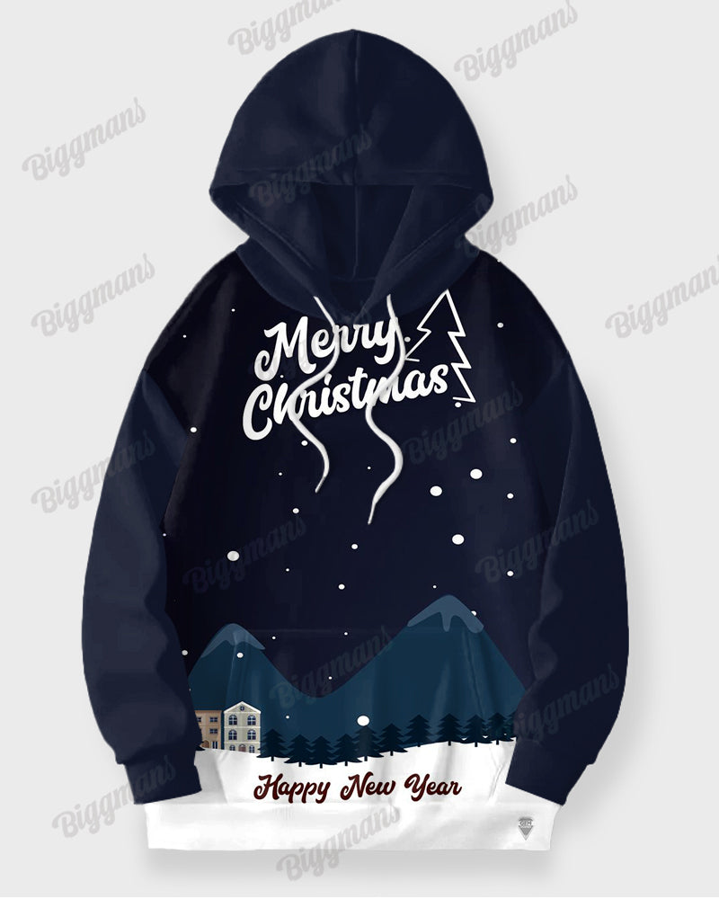 Big & Tall Graphic Hoodie Sweatpants Set for big men view 2