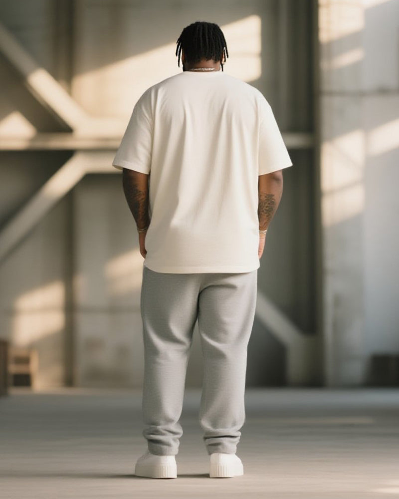 Big & Tall Graffiti T-Shirt Pants Set for big men view 4