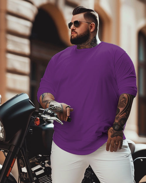 Big & Tall Solid Color T-Shirt for big men view 11