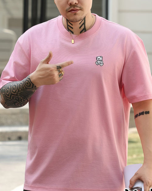 Big & Tall Striped Streetwear T-Shirt for big men view 2