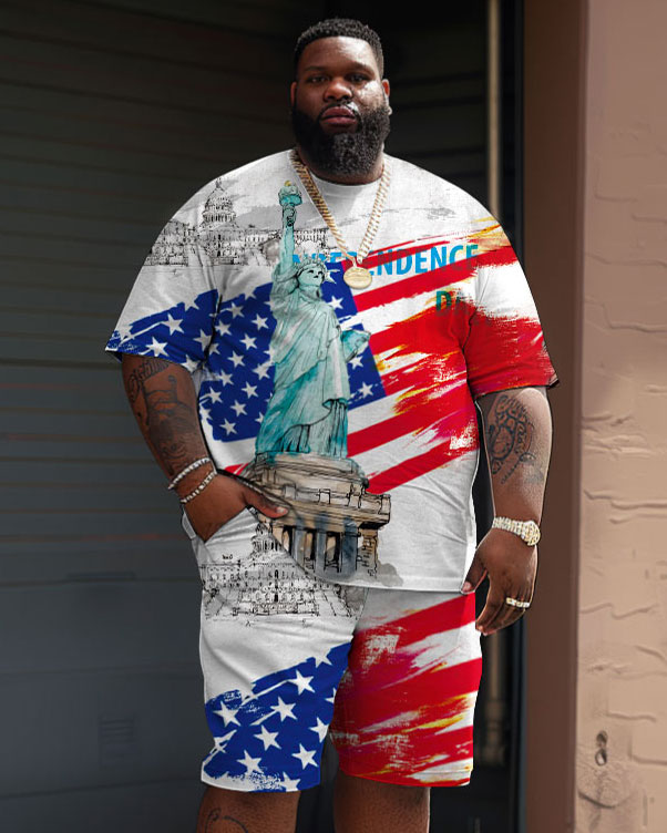 Big & Tall Graphic Two-piece Set for big men view 1