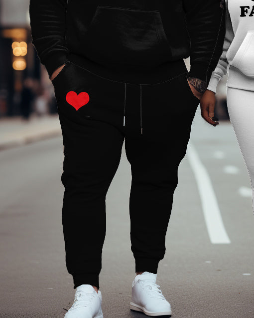 Big & Tall Patchwork Hoodie for big men view 4