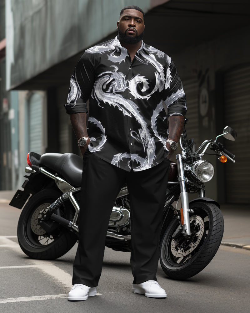 Big & Tall Graphic Two-piece Set for big men view 1