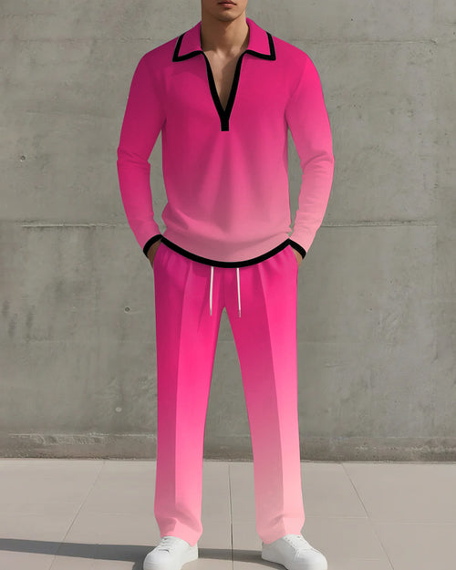 Big & Tall Gradient Two-piece Set for big men view 1
