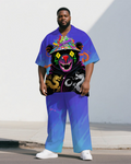 Big & Tall Gradient T-Shirt Pants Set for big men view 1
