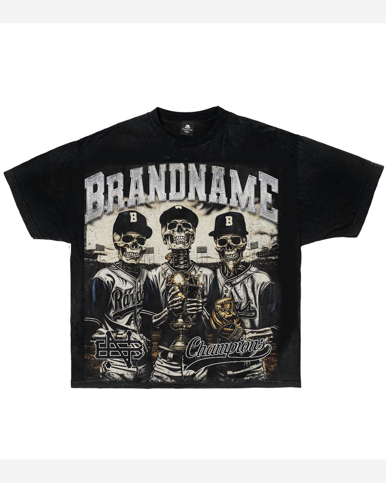 Big & Tall Streetwear T-Shirt Pants Set for big men view 4