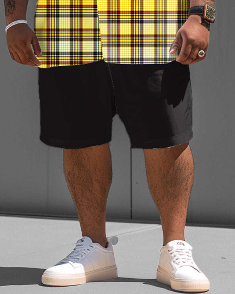 Big & Tall Plaid Jeans for big men view 3