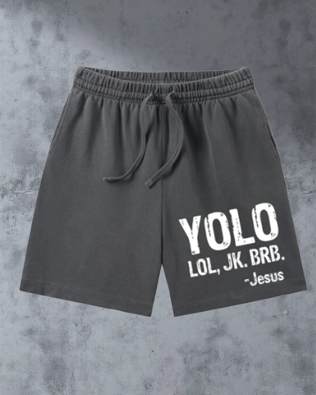 Big & Tall Gradient Graphic Streetwear Shorts for big men view 5
