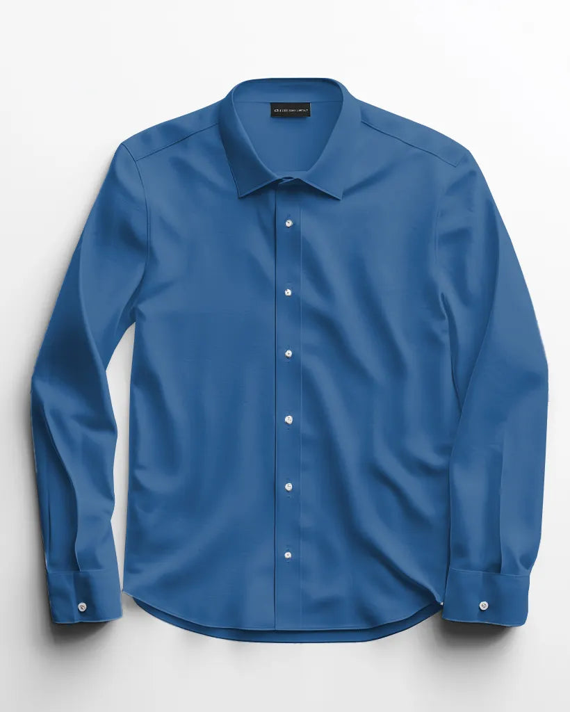 Big & Tall Solid Color Shirt Pants Set for big men view 18