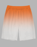 Big & Tall Orange Gradient Shorts for big men