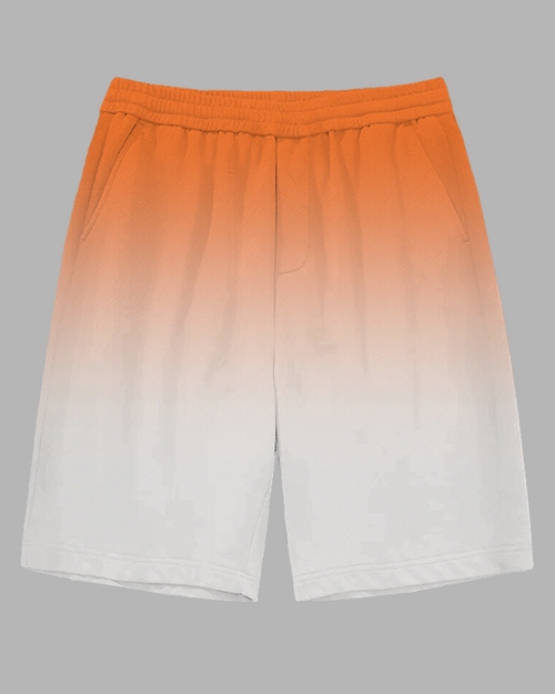 Big & Tall Orange Gradient Shorts for big men