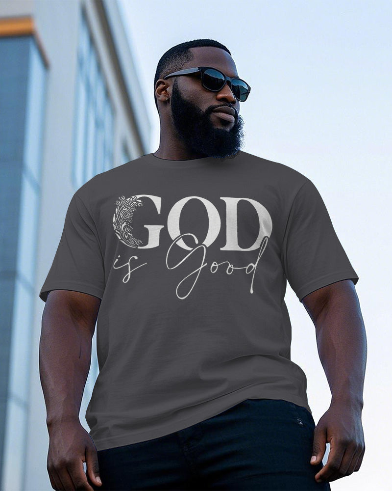 Big & Tall Graphic Floral T-Shirt for big men