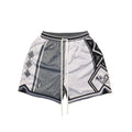 Big & Tall Colorblock Geometric Athletic Shorts for big men