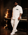 Big & Tall Vintage T-Shirt Pants Set for big men view 2