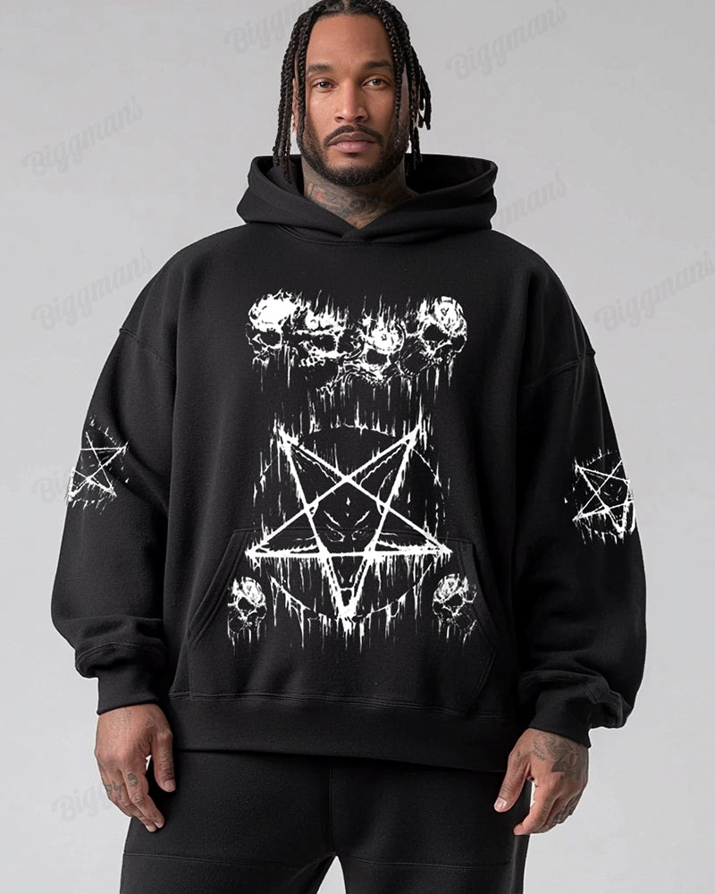 Big & Tall Graphic Streetwear Hoodie for big men