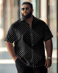 Big & Tall Business Casual Short Sleeve Shirt for big men