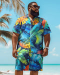 Big & Tall Hawaiian Tropical Graphic Jeans for big men view 1