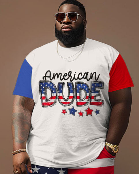 Big & Tall Graphic Two-piece Set for big men view 3
