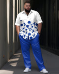 Big & Tall Graphic Floral Business Casual Jeans for big men view 1