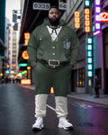 Big & Tall Streetwear Hoodie Sweatpants Set for big men view 1