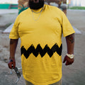Big & Tall Yellow Graffiti Athletic T-Shirt for big men
