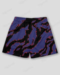 Big & Tall Purple Graphic Graffiti Athletic Shorts for big men view 1