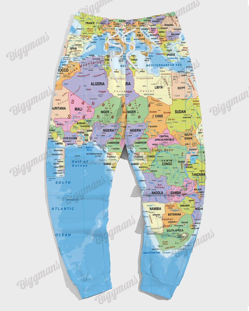 Big & Tall Streetwear Hoodie Sweatpants Set for big men view 3