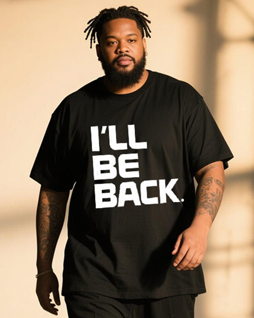 Big & Tall Graphic T-Shirt Pants Set for big men view 2