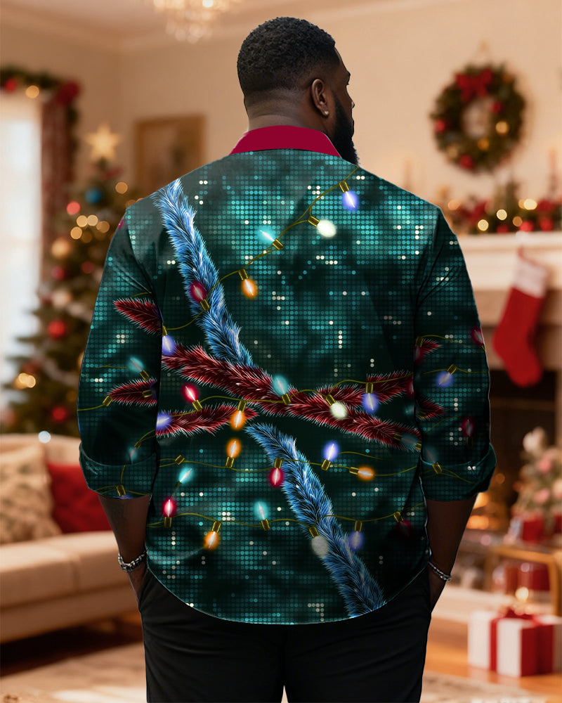 Big & Tall Graphic Long Sleeve Shirt for big men view 2