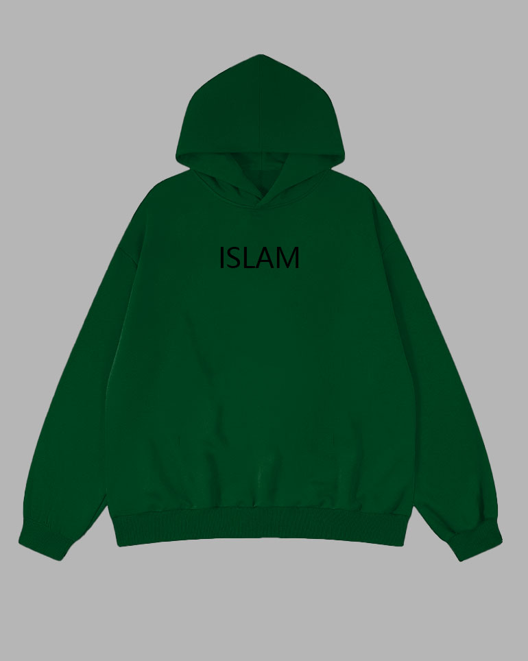 Big & Tall Green Graphic Hoodie for big men