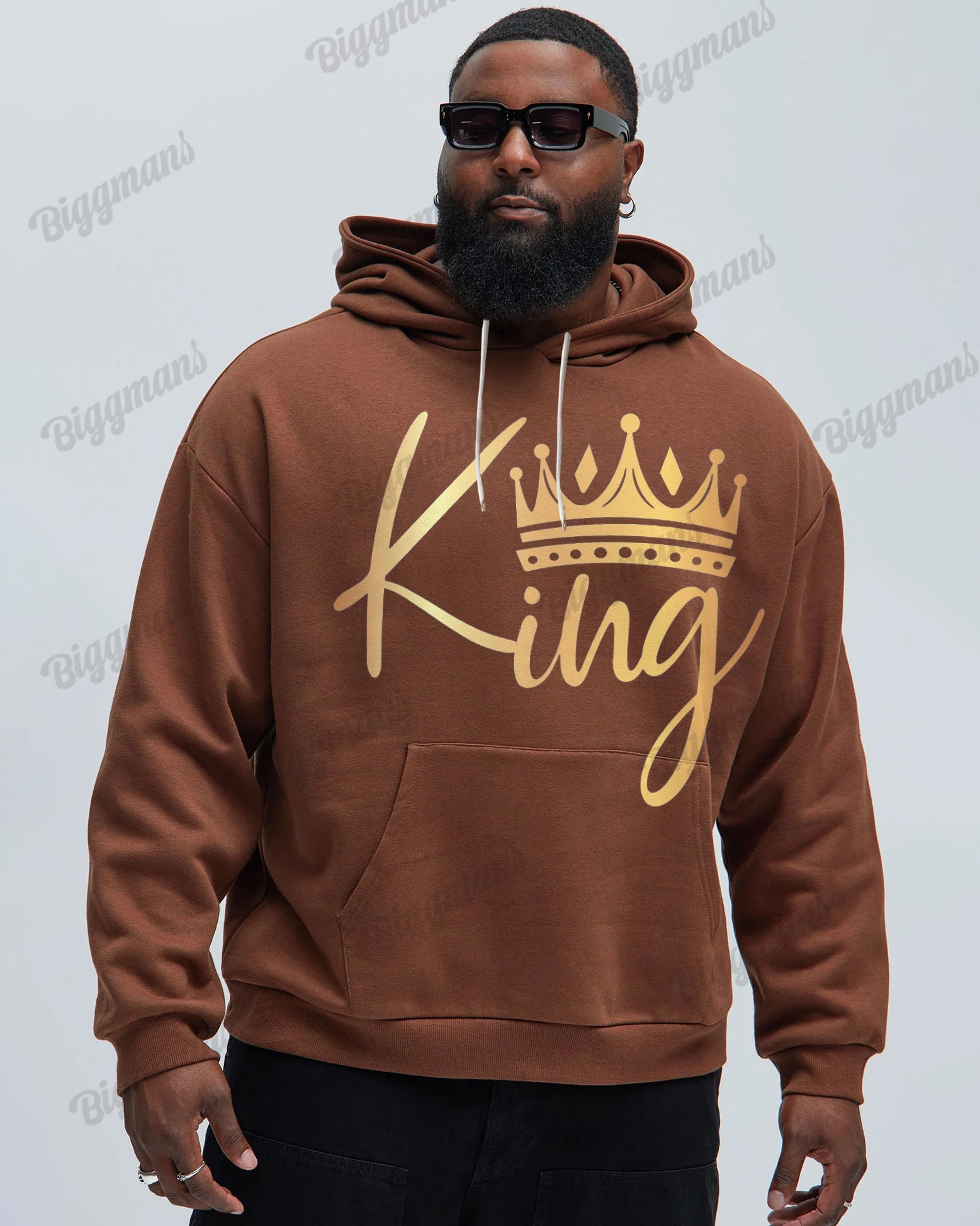 Big & Tall Graphic Hoodie for big men view 4