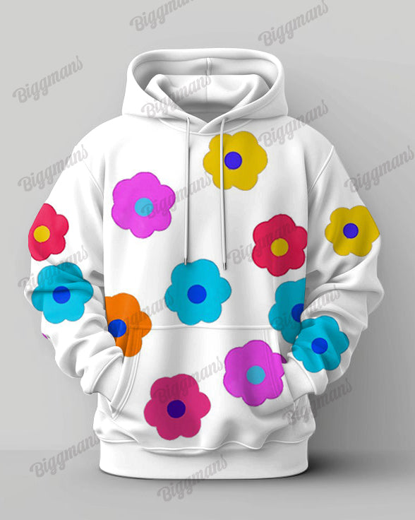 Big & Tall Graphic Hoodie Sweatpants Set for big men view 2