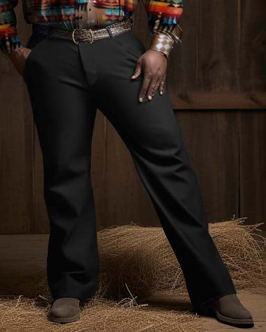 Big & Tall Western Denim T-Shirt Pants Set for big men view 3