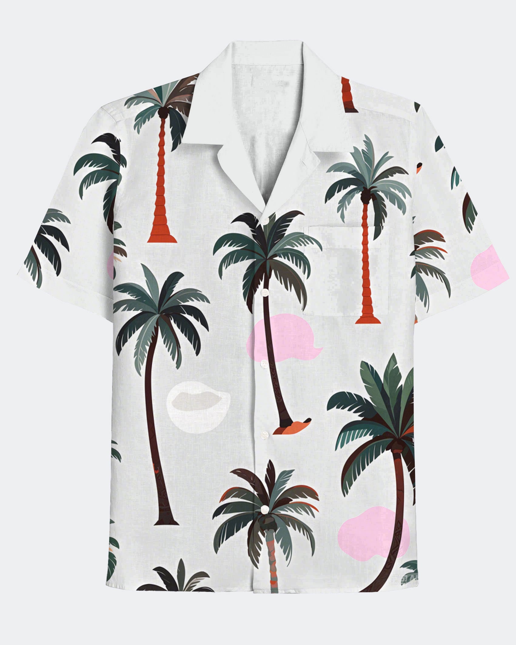 Big & Tall Hawaiian Graphic Short Sleeve Shirt for big men view 2